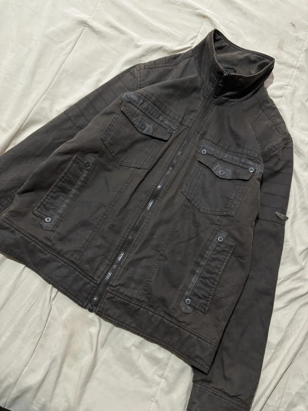 Casaca utility biker wax